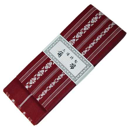 iaido kaku obi SUPREME burgundy