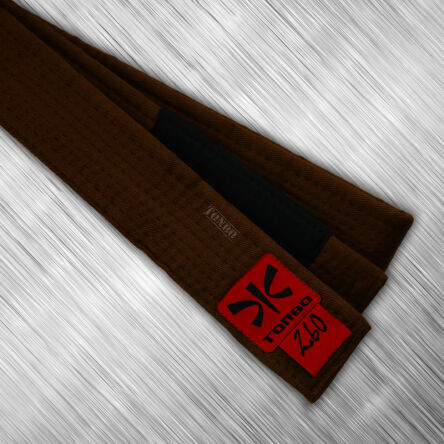 jiu-jitsu brown belt with black panel, 4cm