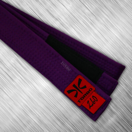 jiu-jitsu purple belt with black panel, 4cm